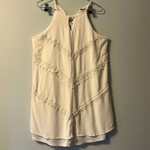 Mossimo - off white - spaghetti strap summer dress- Large - like new!
